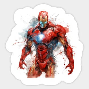 WATERCOLOR IRONMAN Sticker